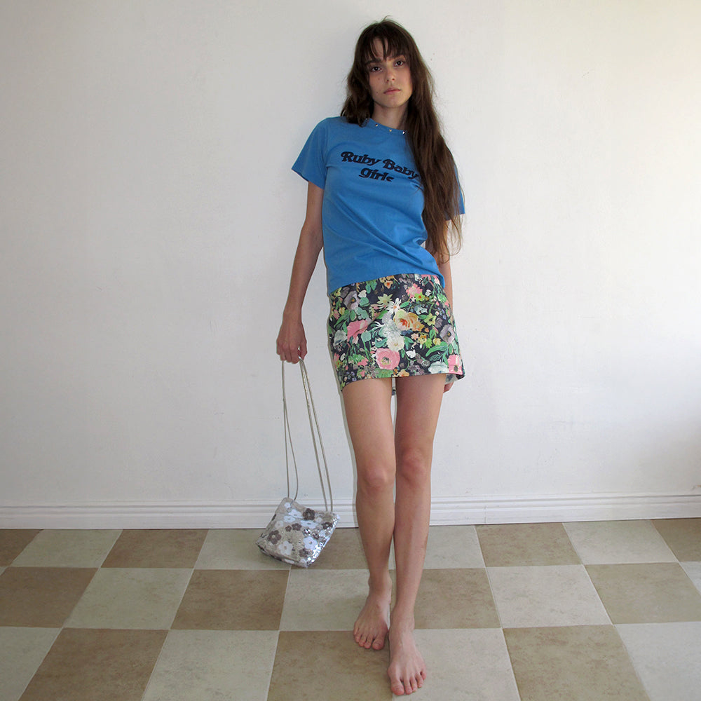 CENTAUR.KR STUD HALF SLEEVE T-SHIRT_BLUE