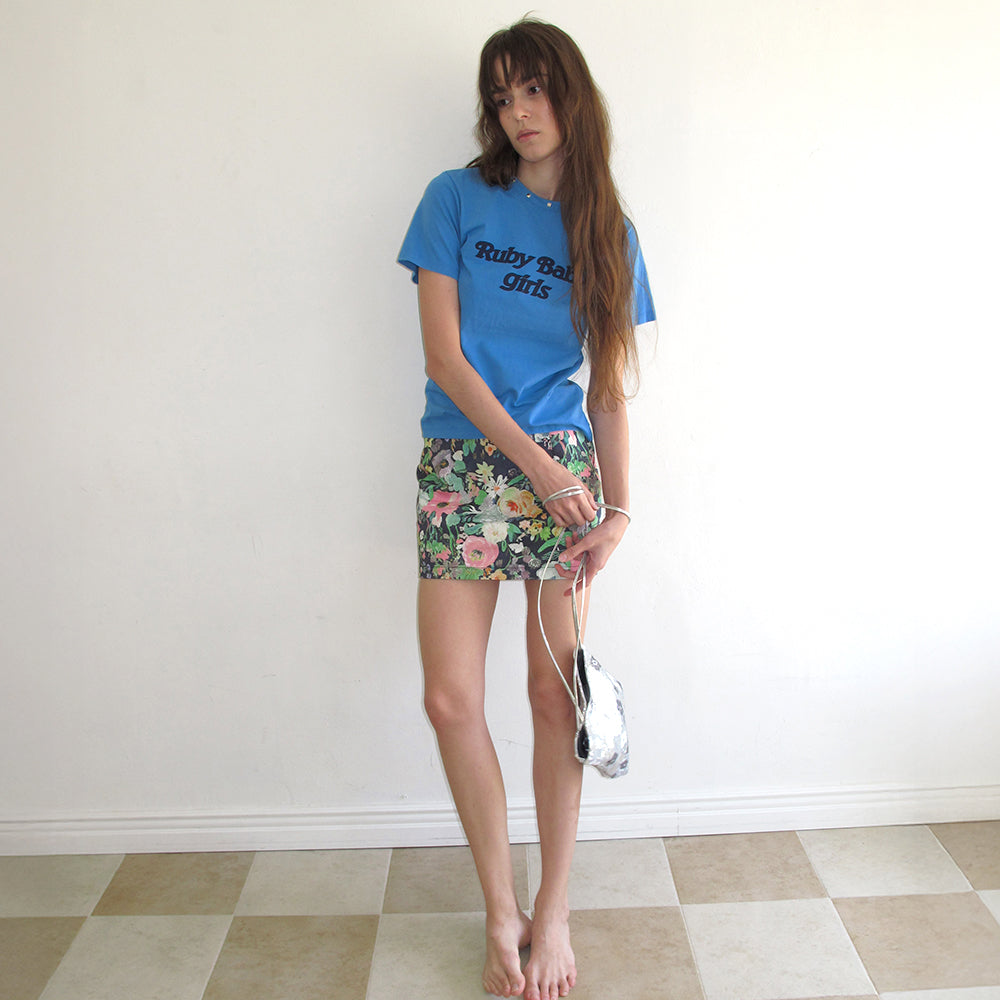 CENTAUR.KR STUD HALF SLEEVE T-SHIRT_BLUE