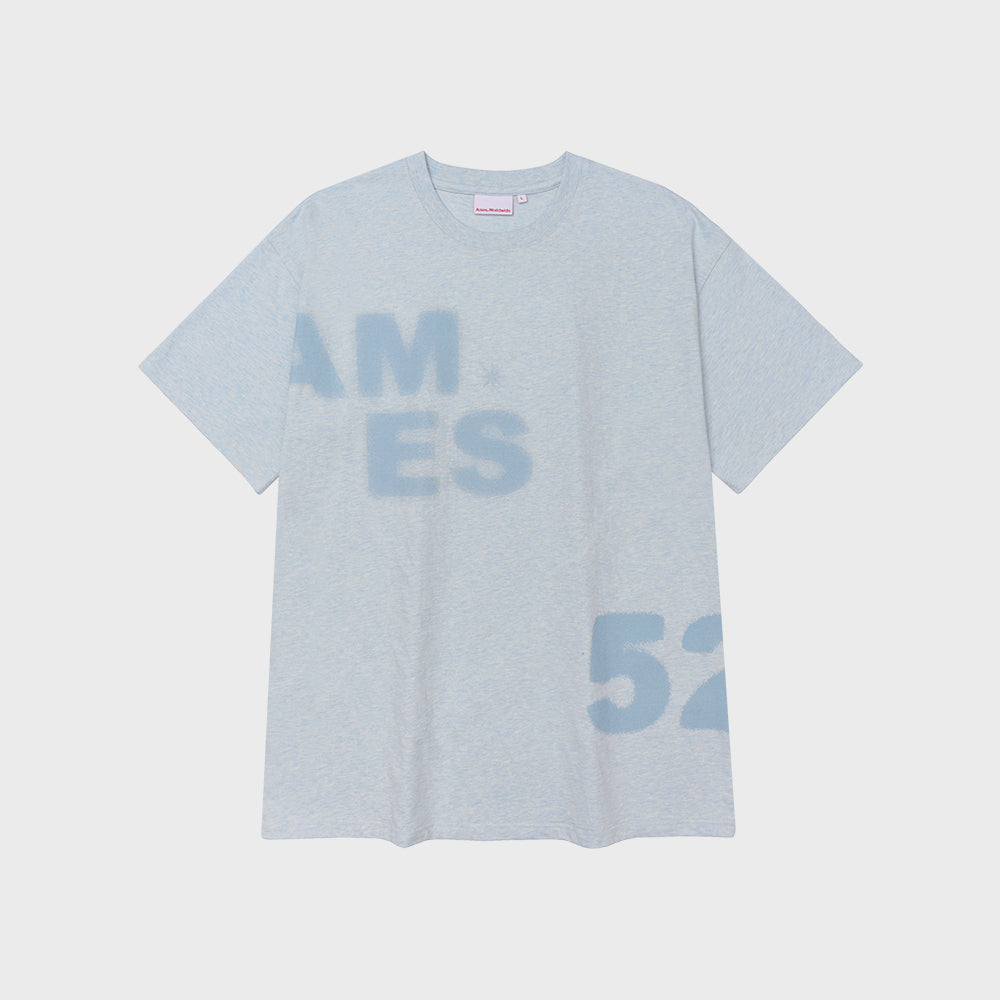ames worldwide SPRAY 52 TYPO TEE BLUE