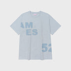 ames worldwide SPRAY 52 TYPO TEE BLUE