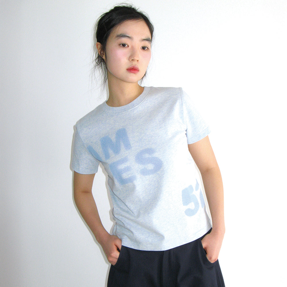 ames worldwide SPRAY 52 TYPO TEE BLUE