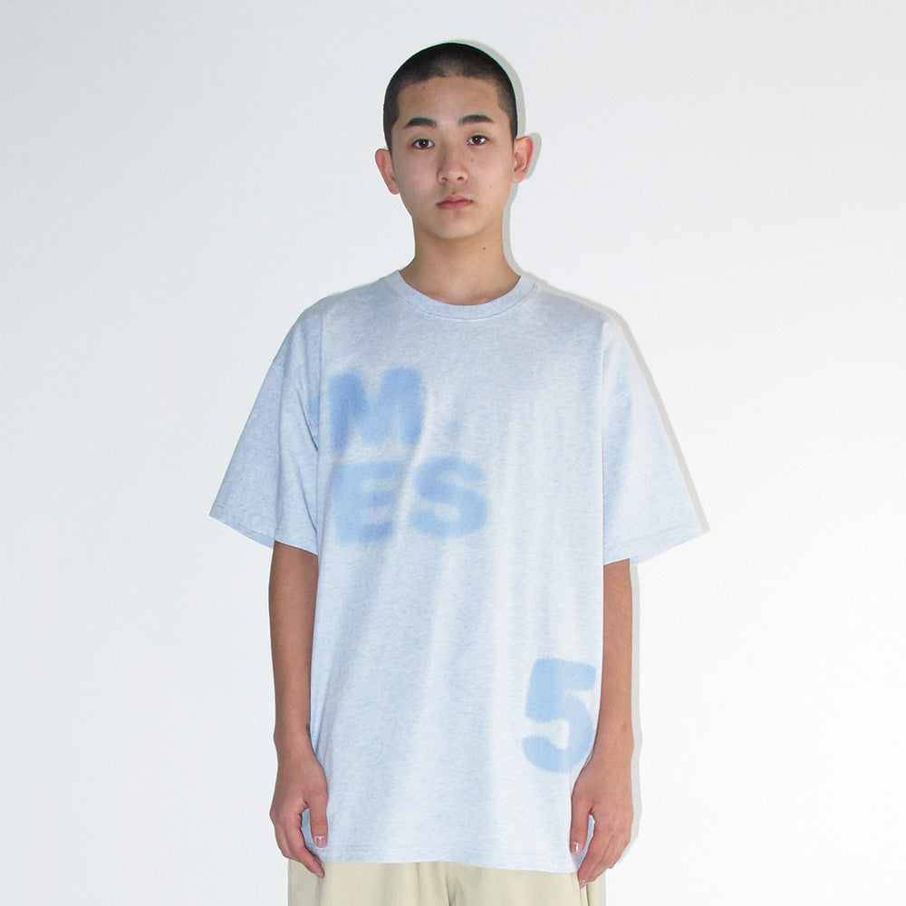 ames worldwide SPRAY 52 TYPO TEE BLUE