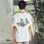CENTAUR.KR HAWAIIAN HALF SLEEVE T-SHIRT_WHITE