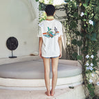 CENTAUR.KR HAWAIIAN HALF SLEEVE T-SHIRT_WHITE