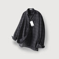MOODINSIDE Vintage Wrinkle Check Shirt_Black