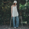 AaU [Same-day shipping] Layered long sleeveless blouse_Ivory