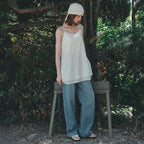 AaU [Same-day shipping] Layered long sleeveless blouse_Ivory