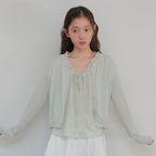 MOUI moui Claire capsleeve blouse (MINT)