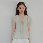 MOUI moui Claire capsleeve blouse (MINT)