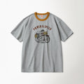 BRONSON Retro Motorcycle Graphic Tee Grey