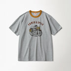BRONSON Retro Motorcycle Graphic Tee Grey