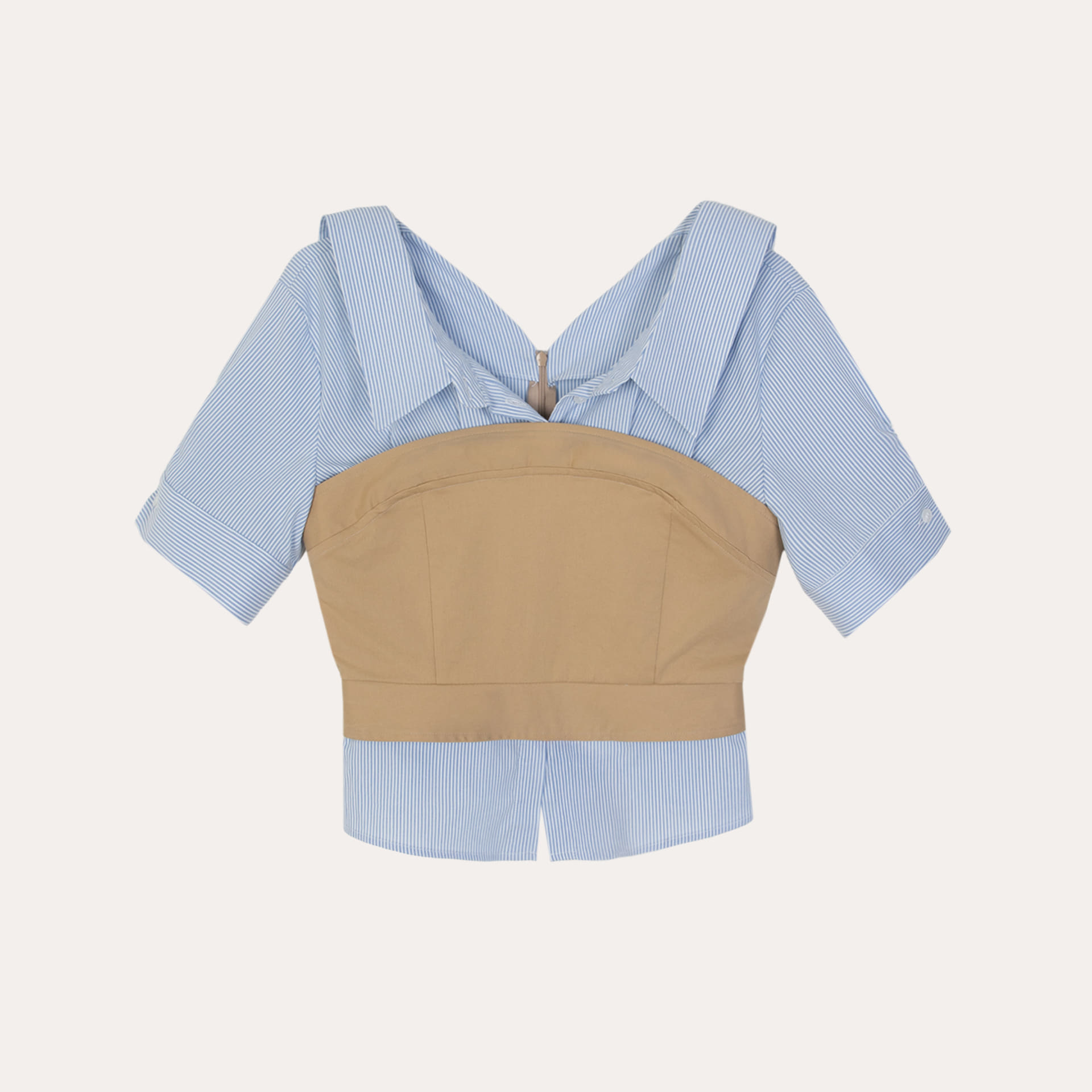 MERRYON Endel layered blouse