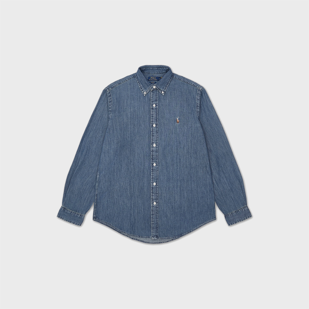 POLO RALPH LAUREN Custom fit denim shirt (NAVY-410)