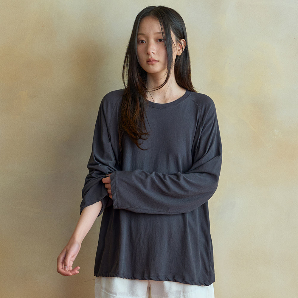 WEDNESDAYOASIS Ease Raglan Long Sleeve T-Shirt_3COLOR(W26TP17)