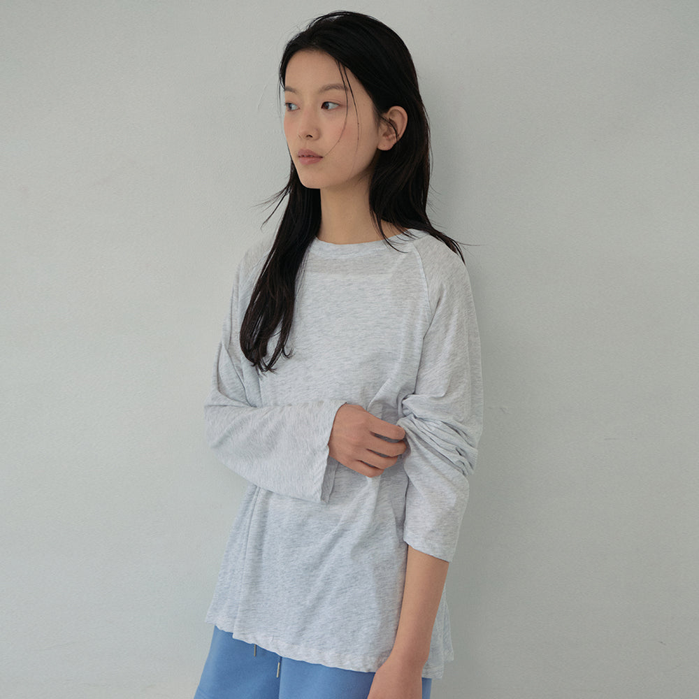 WEDNESDAYOASIS Ease Raglan Long Sleeve T-Shirt_3COLOR(W26TP17)