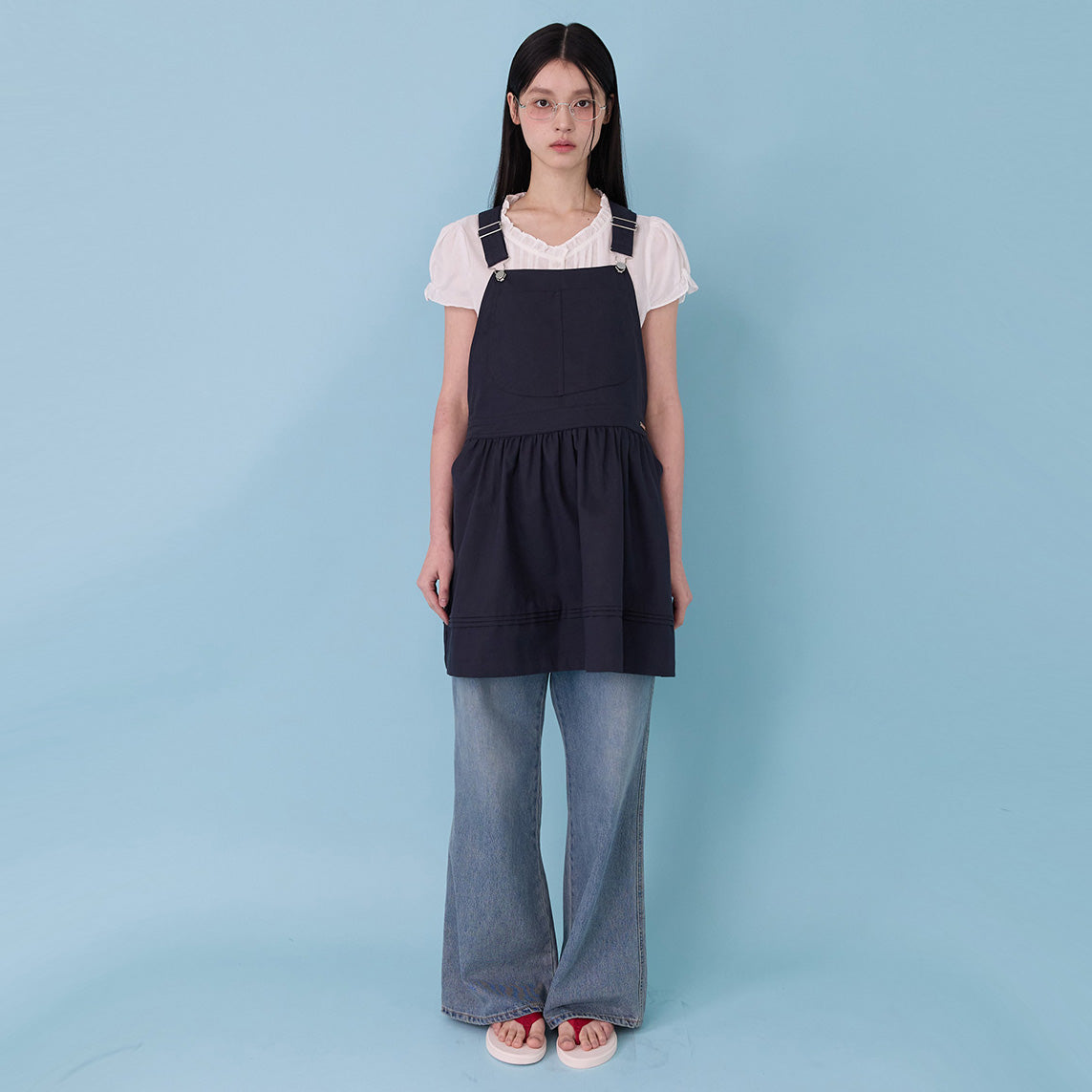 MOODADDITION MOODADDITION Jumpsuit Point Overall (Navy)