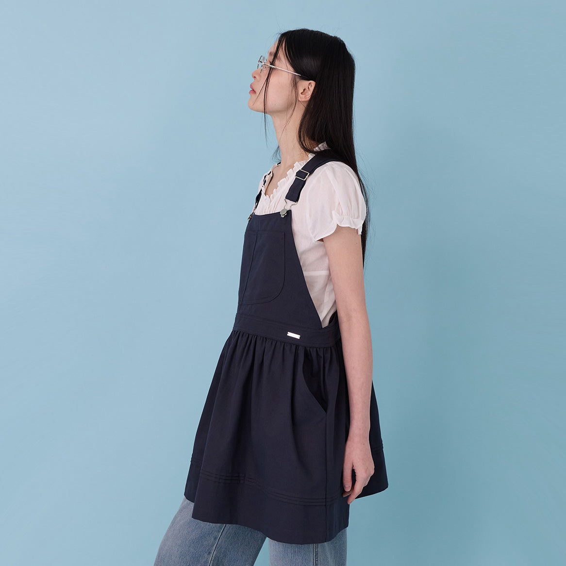 MOODADDITION MOODADDITION Jumpsuit Point Overall (Navy)