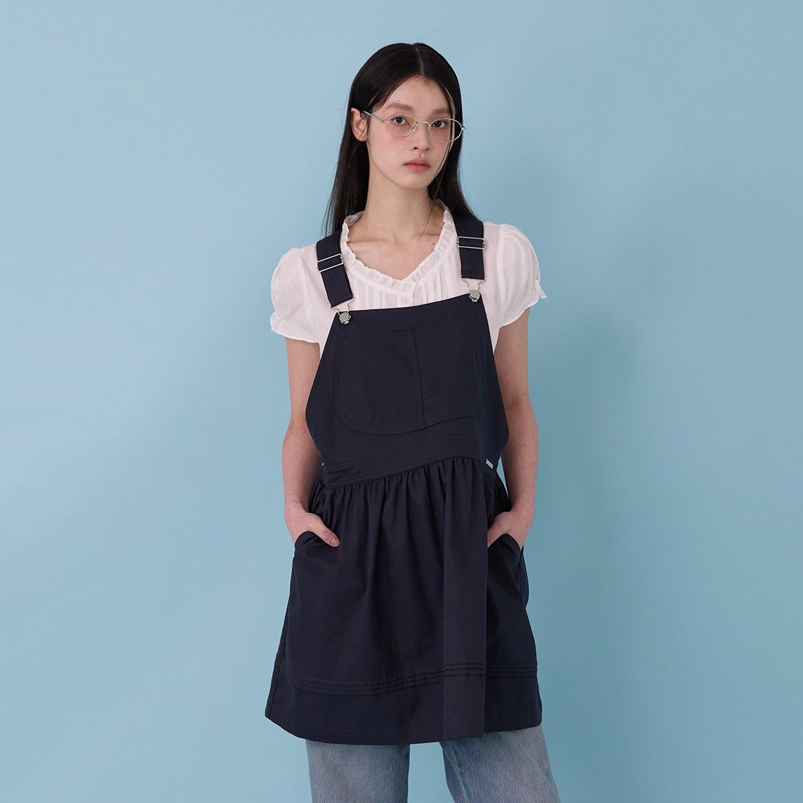 MOODADDITION MOODADDITION Jumpsuit Point Overall (Navy)