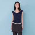 MOODADDITION [29cm exclusive] Combi color off T (navy)