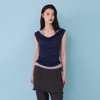 MOODADDITION [29cm exclusive] Combi color off T (navy)