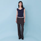 MOODADDITION [29cm exclusive] Combi color off T (navy)