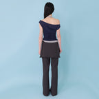 MOODADDITION [29cm exclusive] Combi color off T (navy)