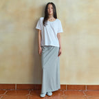 WEDNESDAYOASIS Silket U-Neck Half T-Shirt_IVORY(WB6TP32)