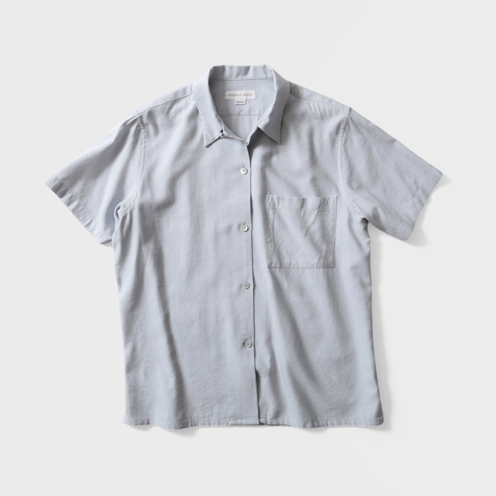 THOMAS MORE TG2-SH03 Silky short sleeve shirt - [Blue]