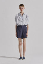 THOMAS MORE TG2-SH03 Silky short sleeve shirt - [Blue]