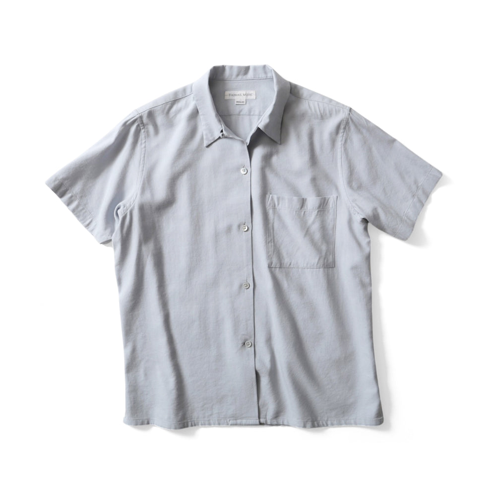 THOMAS MORE TG2-SH03 Silky short sleeve shirt - [Blue]