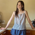 WEDNESDAYOASIS Lilo Stripe Sleeveless T-Shirt_LIGHT GRAY(WB6TP36)