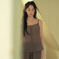 WEDNESDAYOASIS Lilo Stripe Sleeveless T-Shirt_KHAKI(WB6TP36)