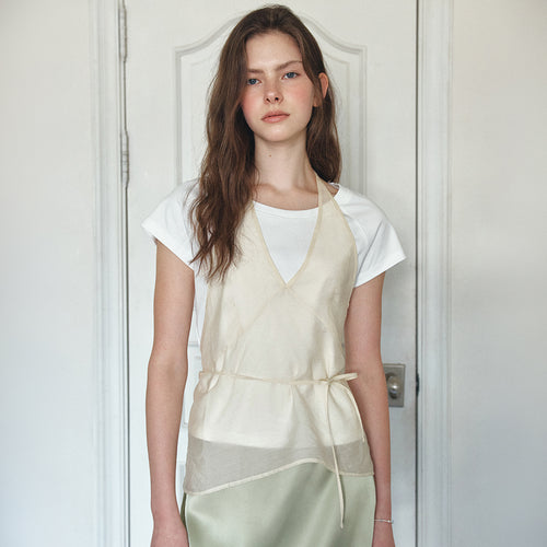 VANONE ATELIER A3603 Chiffon Sleeveless_Cream