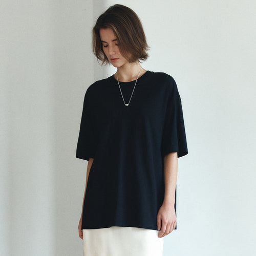 VANONE ATELIER A3598 Essential Overfit T-Shirt_Black