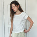 VANONE ATELIER A3594 Essential Scoop Neck T-Shirt_White