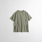 beheavyer SLUB COTTON TUBLAR T-SHIRTS olive