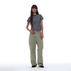 PARTIMENTO WOMEN PWC POCKET STRIPE REGULAR TEE_SKY