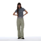 PARTIMENTO WOMEN PWC POCKET STRIPE REGULAR TEE_SKY