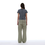PARTIMENTO WOMEN PWC POCKET STRIPE REGULAR TEE_SKY
