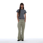 PARTIMENTO WOMEN PWC POCKET STRIPE REGULAR TEE_SKY
