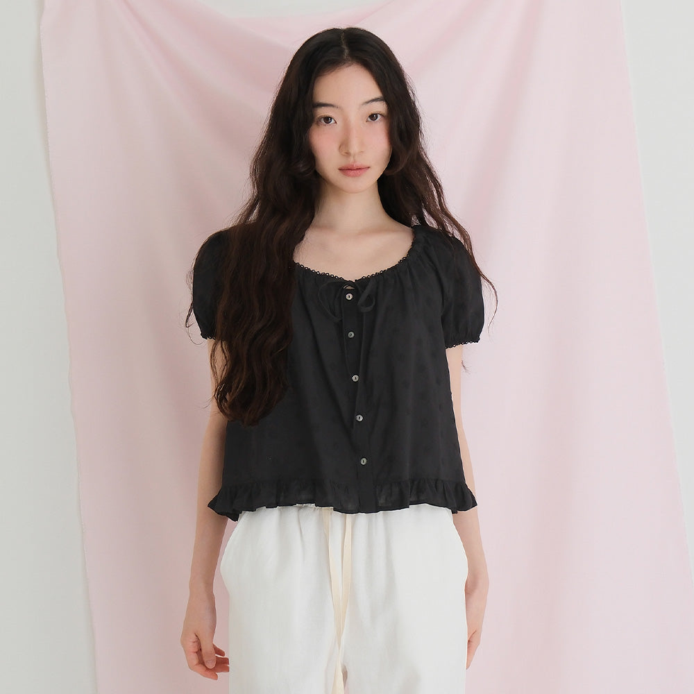 MOUI moui Mary blouse (BLACK)