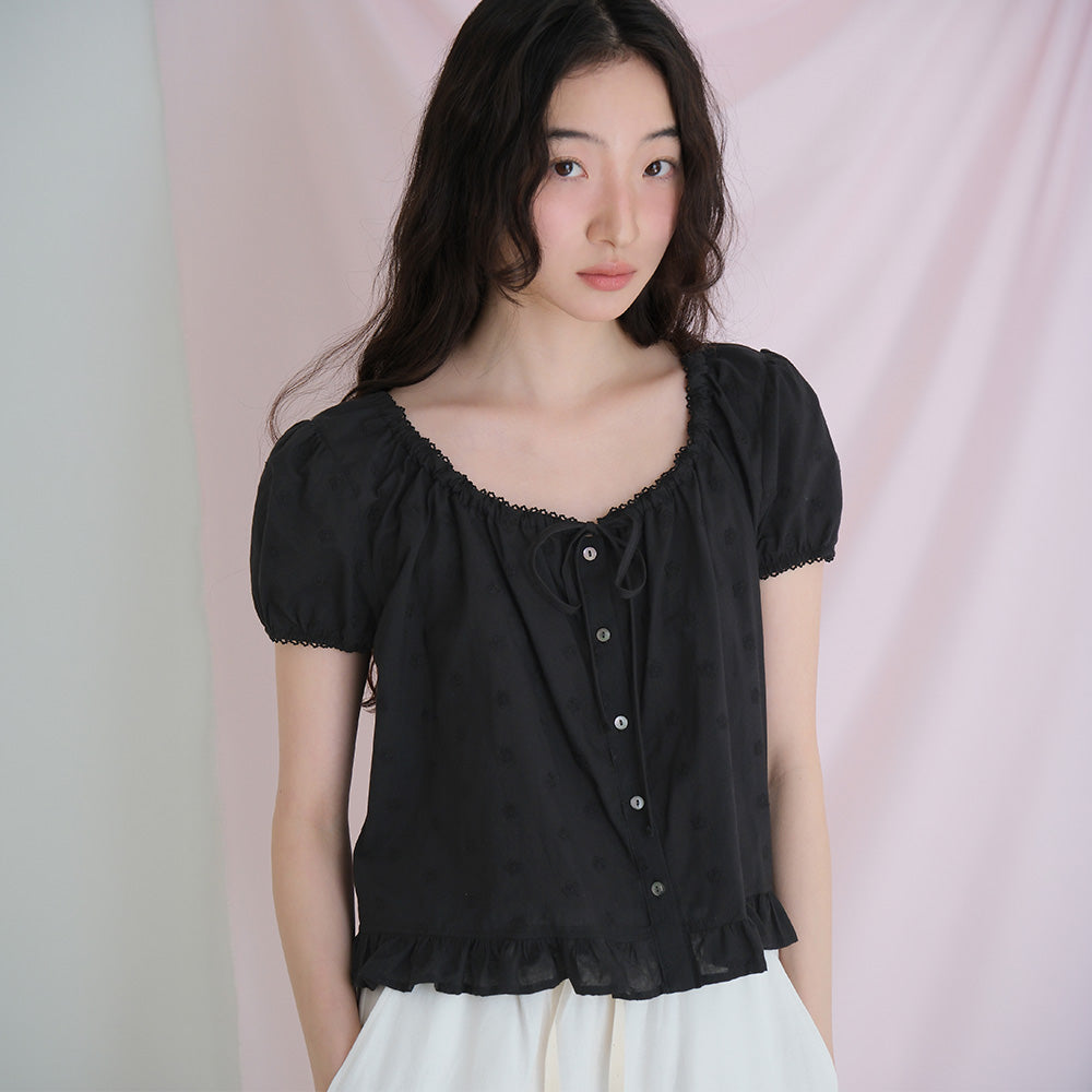 MOUI moui Mary blouse (BLACK)