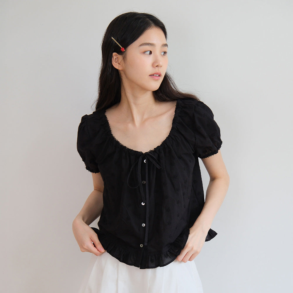 MOUI moui Mary blouse (BLACK)