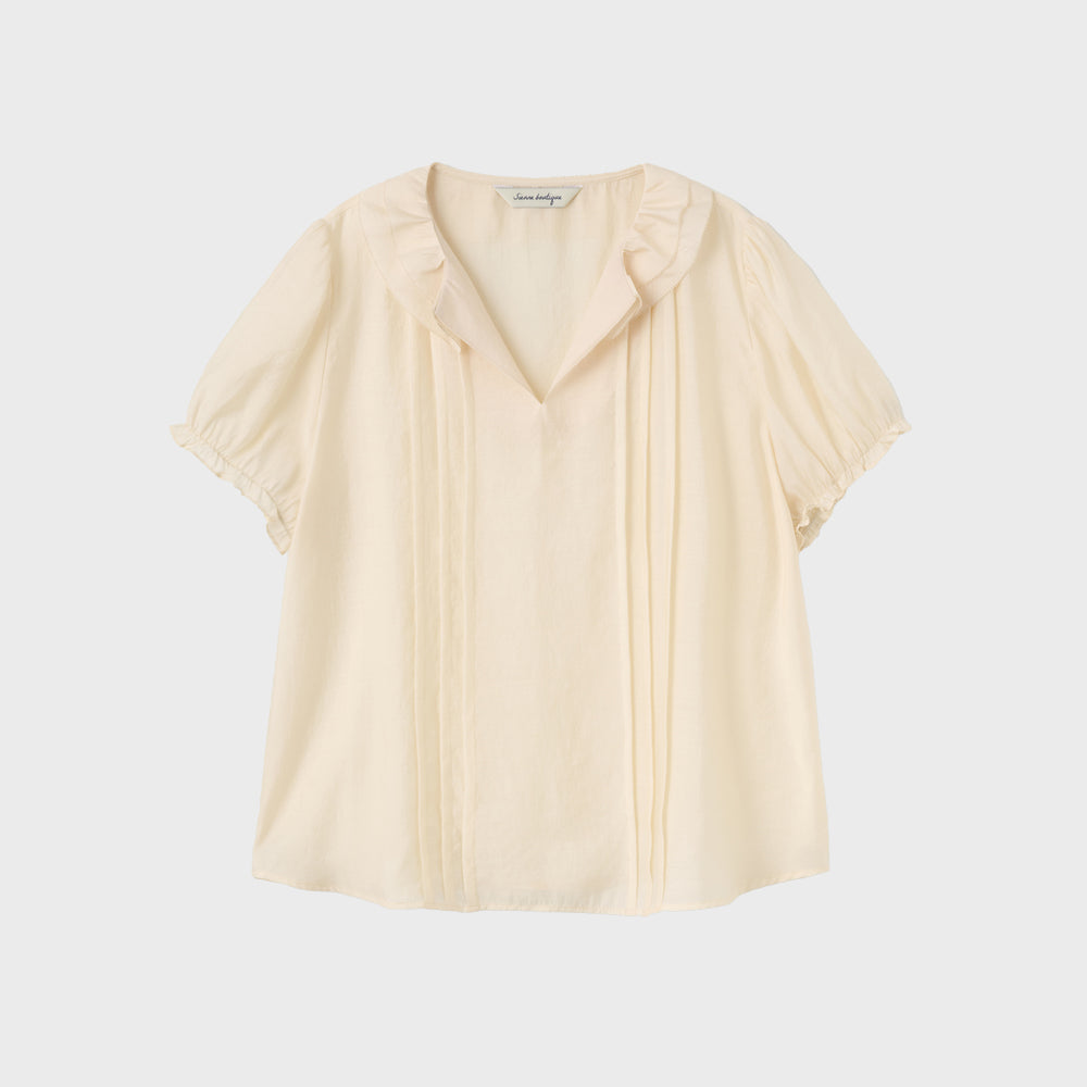 SIENNE [2nd] Loue Chiffon Blouse (Peach)