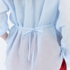 GBH APPAREL SHEER STRAP BLOUSE / LIGHT BLUE