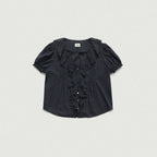 THE BARNNET Gaia Ruffle Blouse_Navy