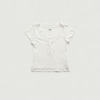 THE BARNNET Noah Slim Layered Tee_White