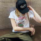 ERER Cropped Popeye Graphic T-Shirt White