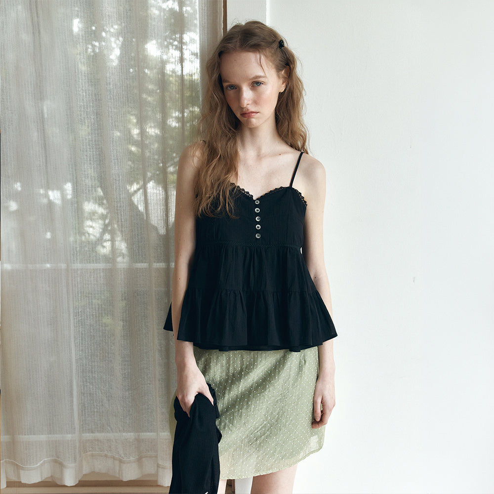 HANE [Aloha PICK] Deer Lace Sleeveless 4Color