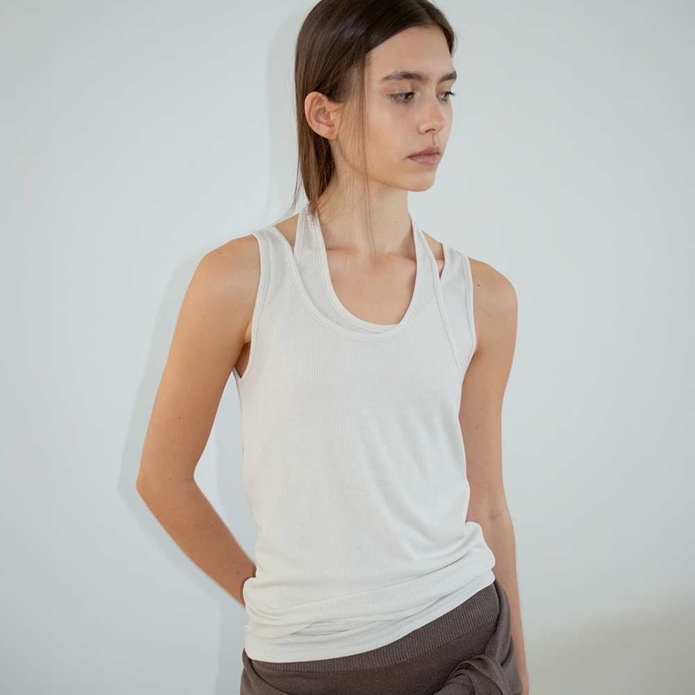 ARTTO Double Layered Top_Light Beige